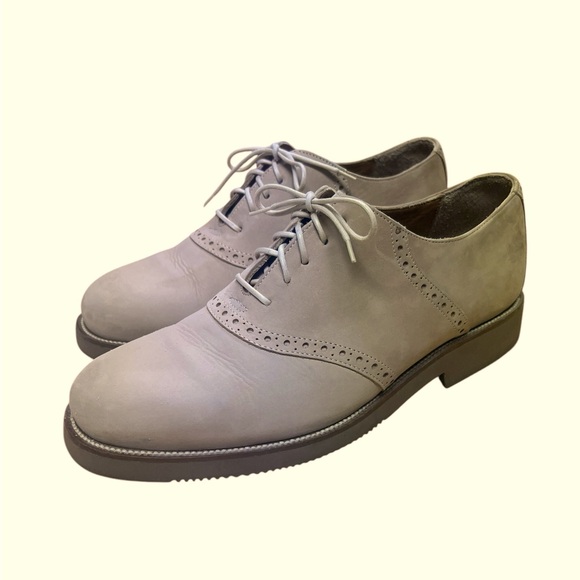 M S Trask men’s size 11 newer worn once suede derby style lace up shoe quality - Picture 3 of 8